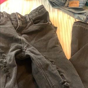 girls black jeans
